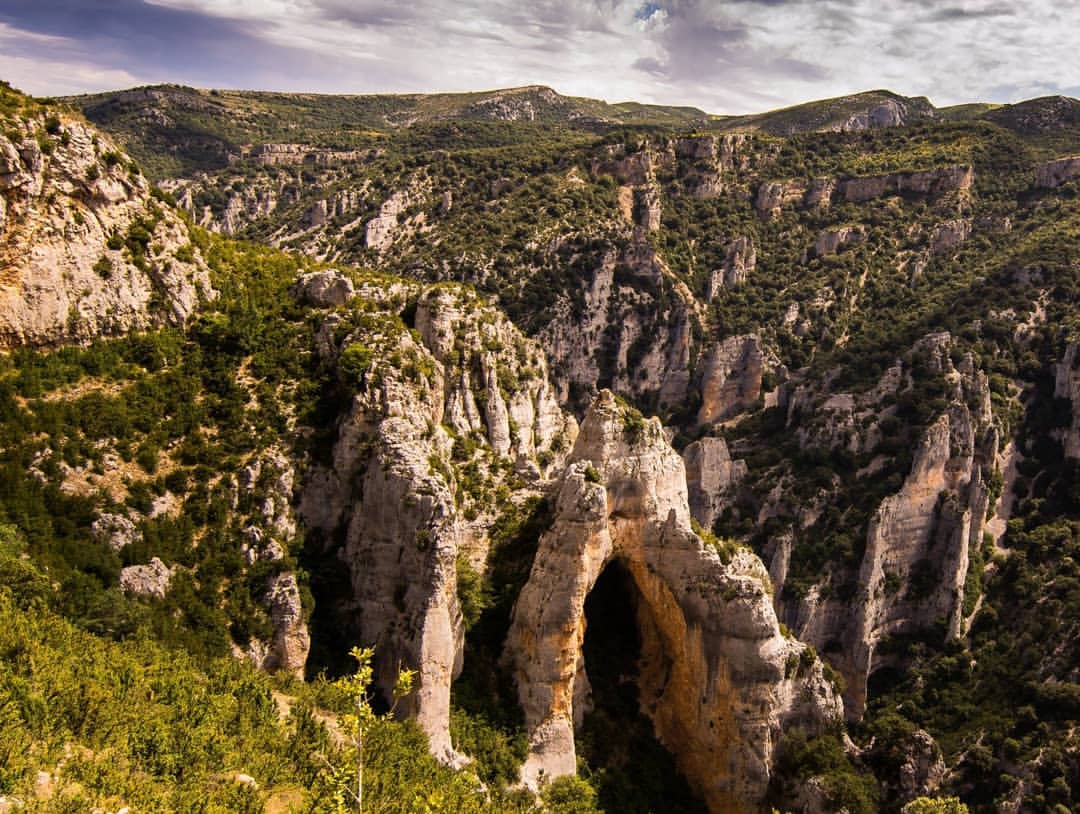 Reliee en el Parque Natural de los cañones y la Sierra de Guara en Huesca